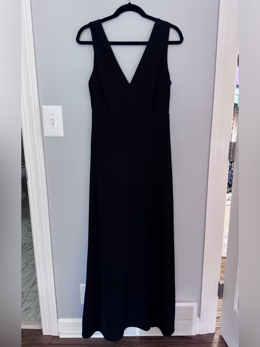 Birdy Grey Black Shamin V-Neck Maxi Dress/Gown